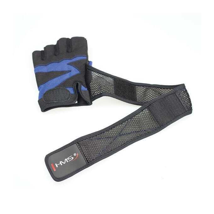 RST02 BLACK/BLUE ROZM. L RĘKAWICE NA SIŁOWNIĘ HMS