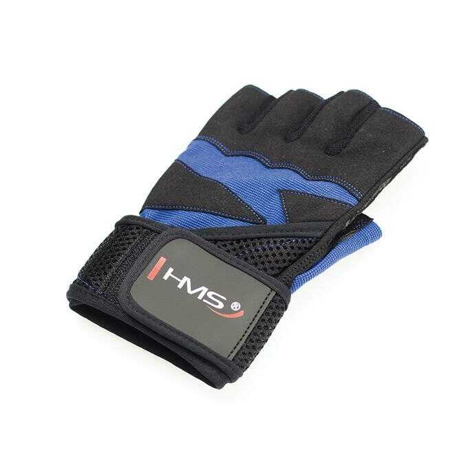 RST02 BLACK/BLUE ROZM. L RĘKAWICE NA SIŁOWNIĘ HMS