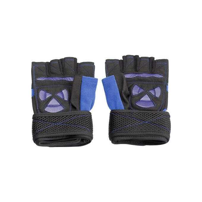 RST02 BLACK/BLUE ROZM. L RĘKAWICE NA SIŁOWNIĘ HMS