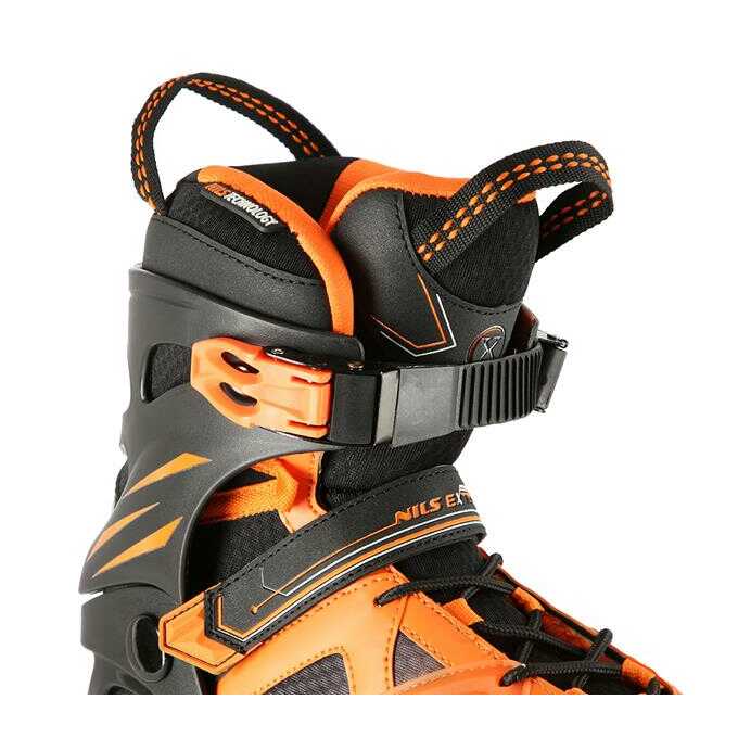 NA14112 CZARNO-POMARAŃCZOWY ROZM. 38 ŁYŻWOROLKI NILS EXTREME