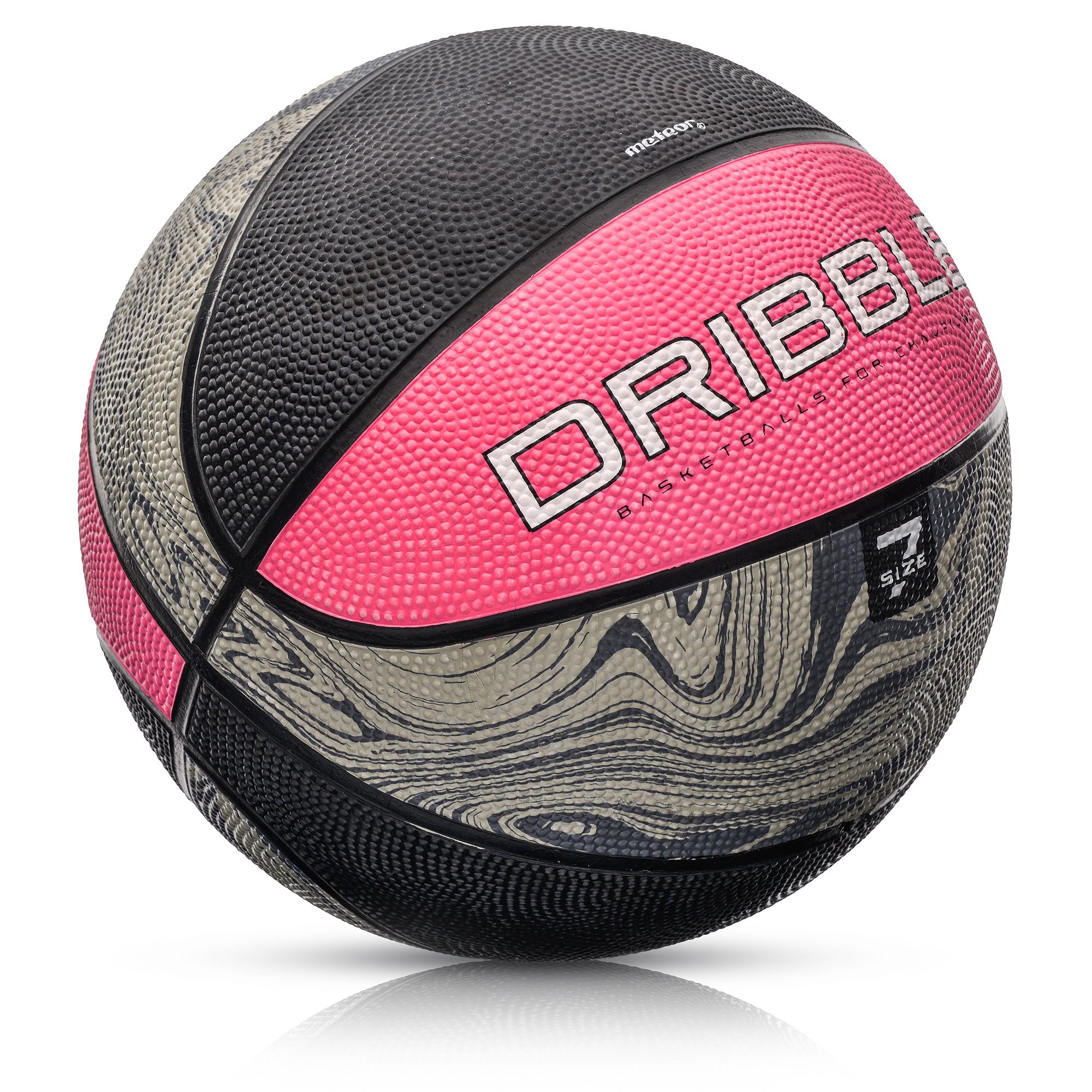 Piłka Koszykowa Meteor Dribble - Różowy