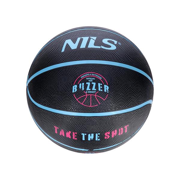 NPK271 Piłka Do Koszykówki Buzzer 7 Nils - Czarna